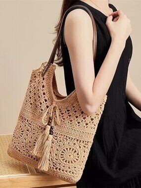 Boho Crochet Summer Handbag